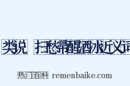 类说·扫愁帚醒酒冰近义词是什么意思的图片